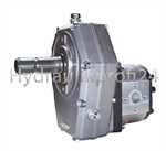 Zapfwellengetriebe BG3 mit Stummel und Pumpe 25ccm